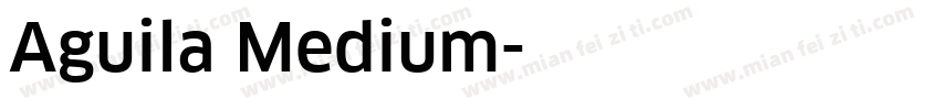 Aguila Medium字体转换